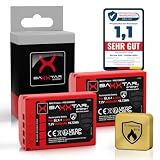 Baxxtar MaxProtect 2X Batteria per Olympus BLX-1 BLX1 OM1 OM3, 2600mAh
