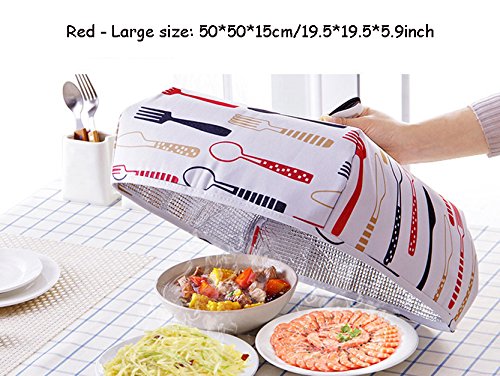 JULBEAR Lot De 2 Cloches Alimentaires Extra Larges En Maille Pour Tente, Parapluie, Filet Alimentaire Réutilisable