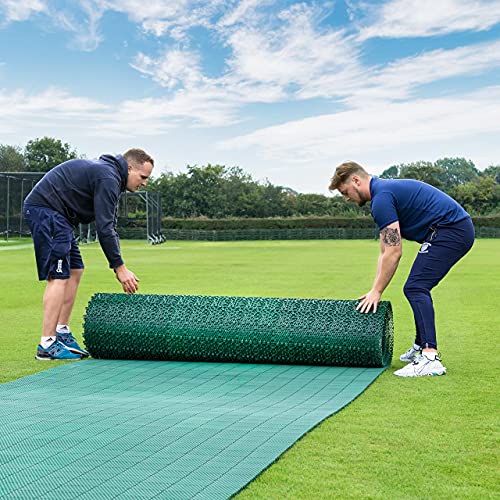 Fortress Instant Cricket Pitch Matting - 6X Lengths | Ideal For Backyard Practice & Matches | Easy Set Up - No Installation | Durable Indoor/Outdoor Roll Mat (Mat Only, 74Ft (Match)) #TOP4