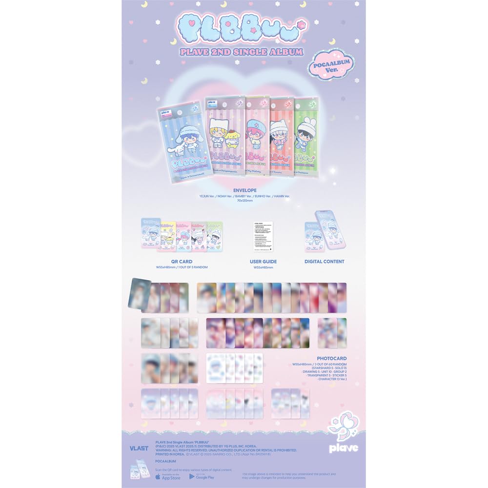 POCAALBUM Ver.) PLAVE 2nd Single Album 'PLBBUU' - RANDOM VER