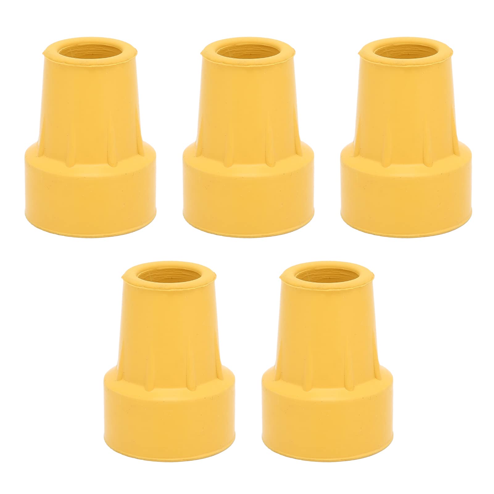 5 Pcs Single Angle Cane Tips 3/4 Inch Imitation Tire Structure Preservative Nonslip Rubber 19mm Crutch Tips for Hand Crutches