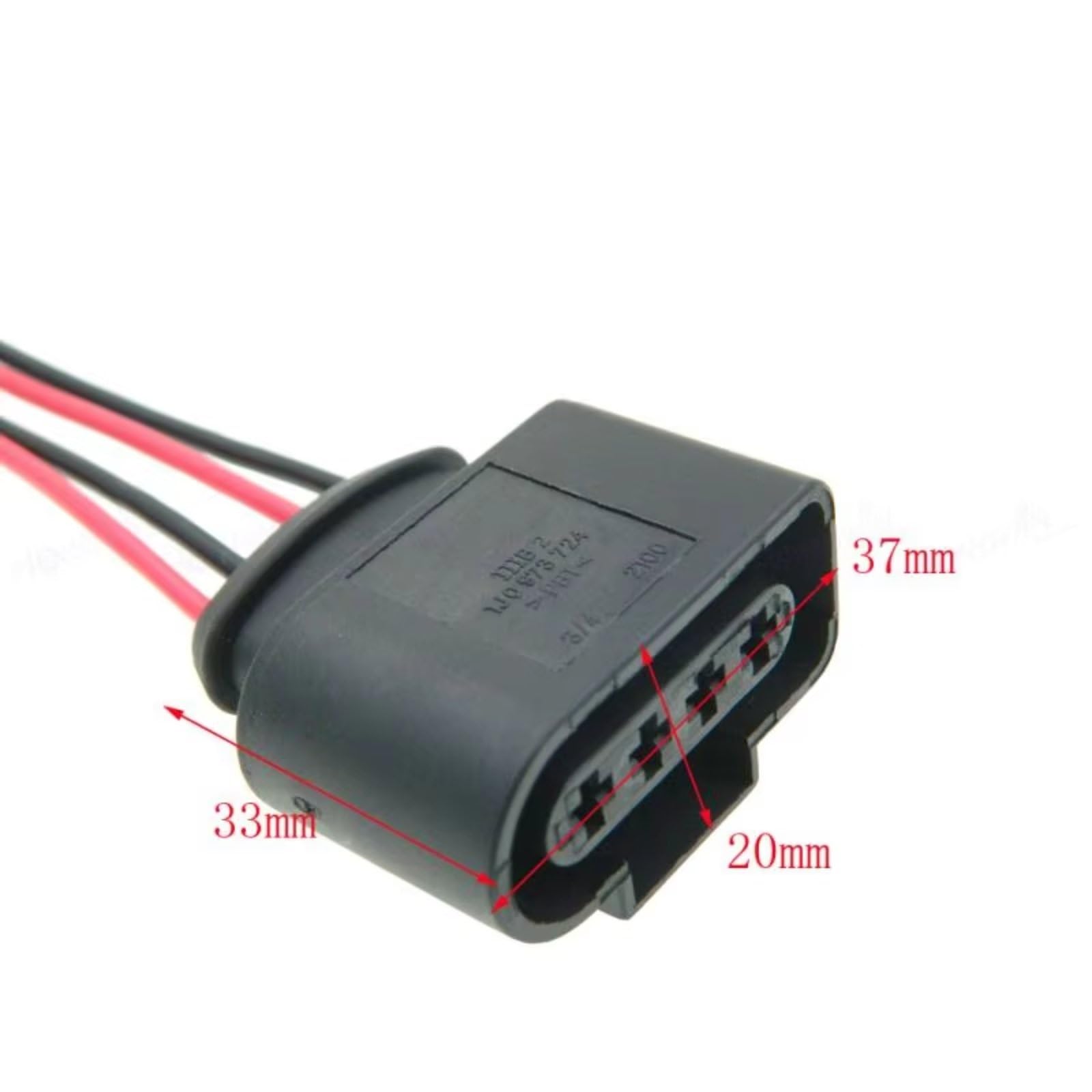 Kfz-Stecker für S4 4.2L 3.0T 2004-2016 und S5 3.0T 4.2L 2008-2016, Zündspulenstecker-Reparaturkabelbaumstecker 1J0973724 2011340 (10 Stück)