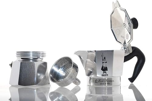 Miniatura 4 de Bialetti Moka Express #06799 - Máquina para hacer café espresso de 3 tazas y #06960 Bialetti, seis juntas de repuesto y dos placas de filtro de