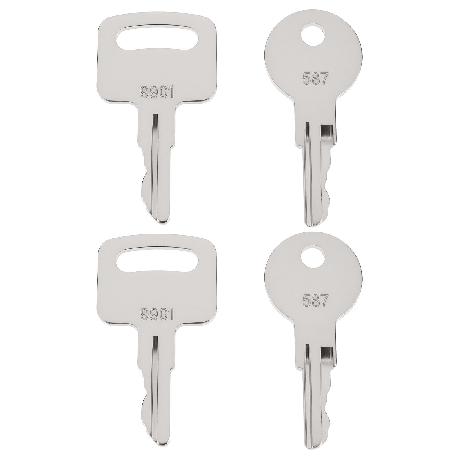 Briny River 4Pcs Ignition Key Replace 587 And 9901 Compatible With Jlg 21161 21167