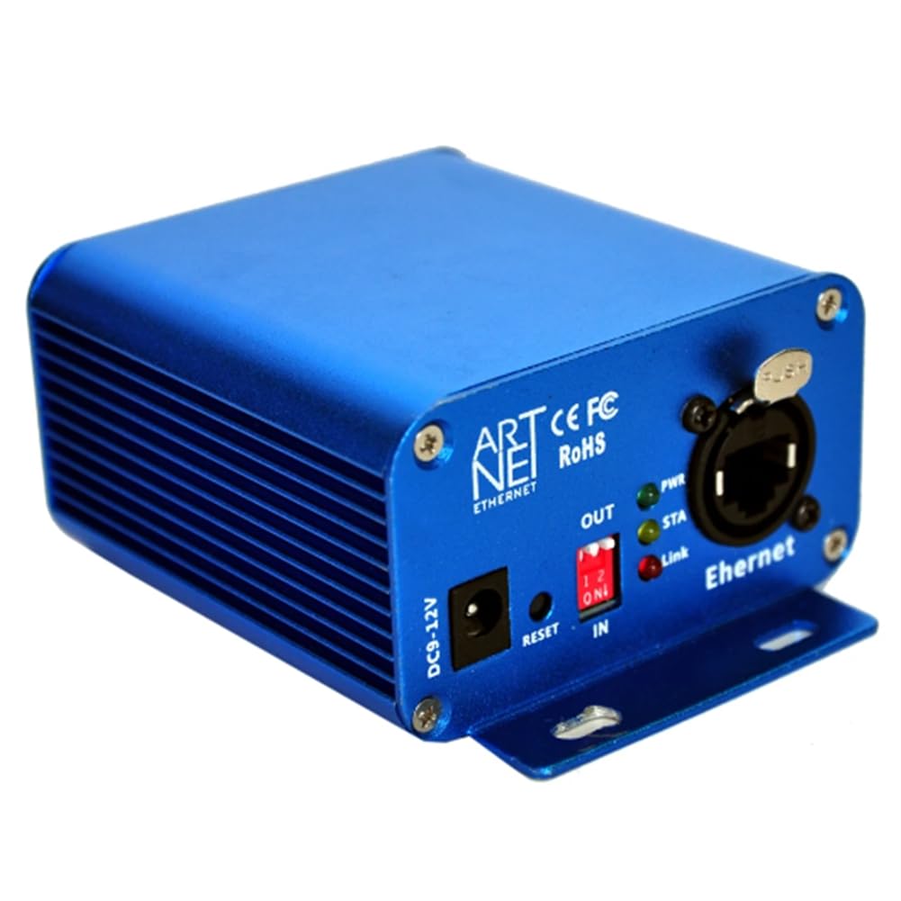 PEKKA ArtNet 1024 ArtNet Convertisseur bidirectionnel 2 ports sortie DMX512 standard Connecteur réseau RJ45 Sulite LAN512 Prise UE