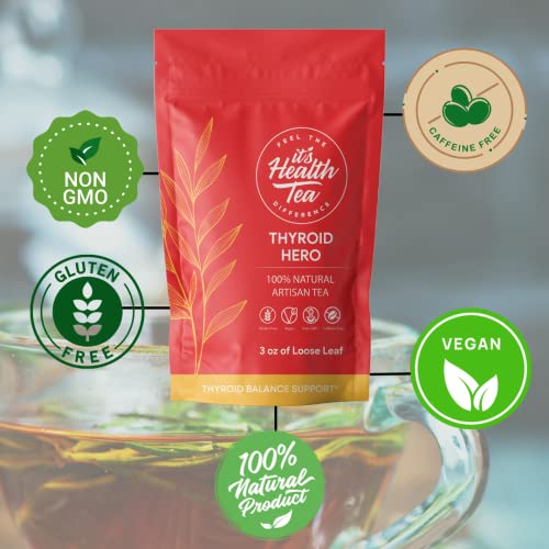 Thyroid Hero For Thyroid Balance Support Herbal Tea With 8 Functional Herbs For Thyroid Health (35 Tea Bags Included) #TOP2