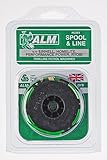Fabricado en el Reino Unido. ALM 5 bobinas y línea HL001 para Qualcast Ryobi Challenge Xtreme Variolux Stiga Sovereign Performance Power Ikra Homelite Floraself Einhell Champion y B&Q para Modelos específicos Ver descripción