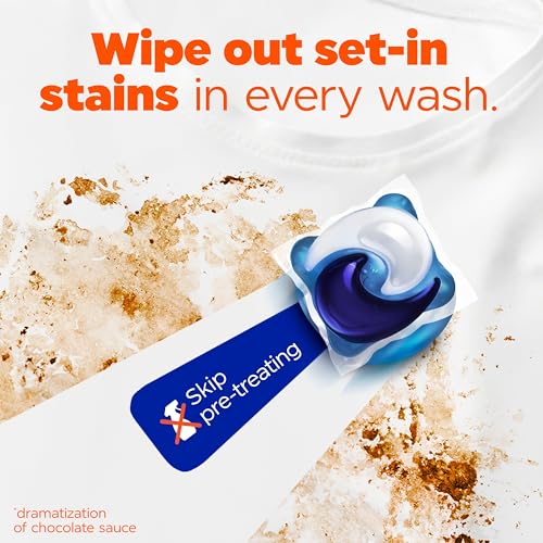 Image of Tide Oxi Boost Power PODS Laundry Detergent Pacs, 57 Count, Set-In Stain Removal + Oxi Power, laundry soap detergent pacs