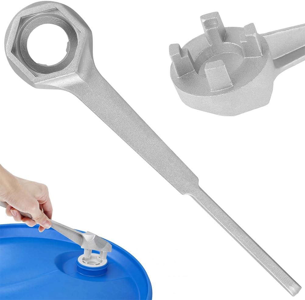 Bung Wrench Aluminum Drum Opener Tool Heavy-duty Barrel Wrench for Barrels Metal Design for Easy Lid Removal and Disassembly
