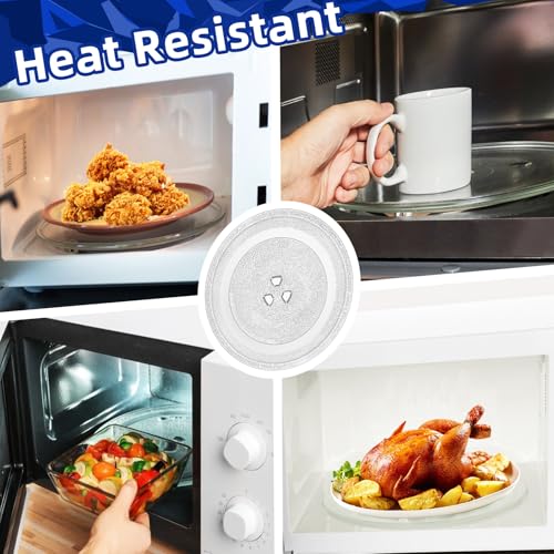 Image of 9.6 Inch Microwave Glass Plate - Durable Replacement Microwave Glass Plate for Small & Retro Microwaves (0.7 Cu Ft, 700W), Good Price Quick Fix