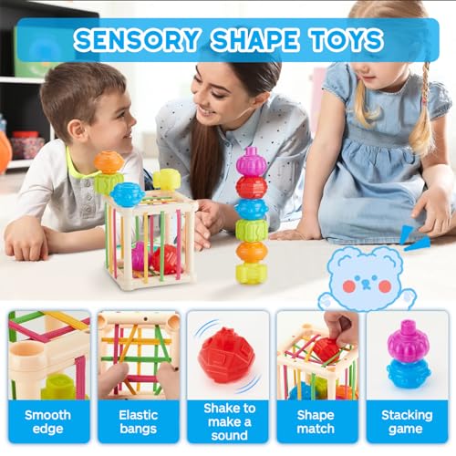 Zxtwtoy Giochi Montessori Neonato 6 Mesi, Giochi