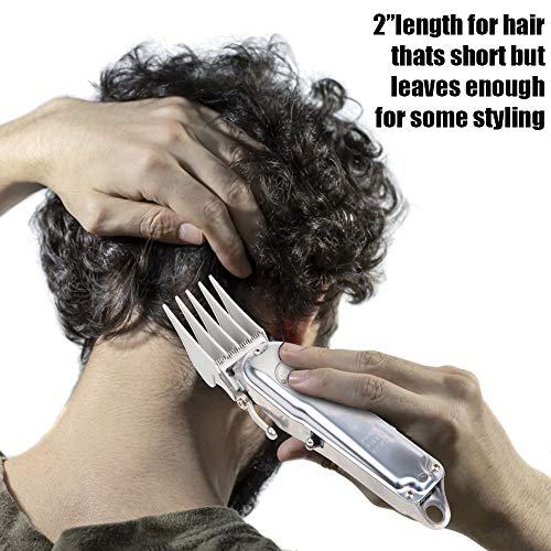 Image of Professional Hair Clipper Combs Guides, Hair Clipper Guards 1 & 1 /4 inch 1 & 1 /2 inch 2 inch, Mega NO.16 NO.12 NO.10 fits for Most Wahl Clippers (NO.10+NO.12+NO.16, White)