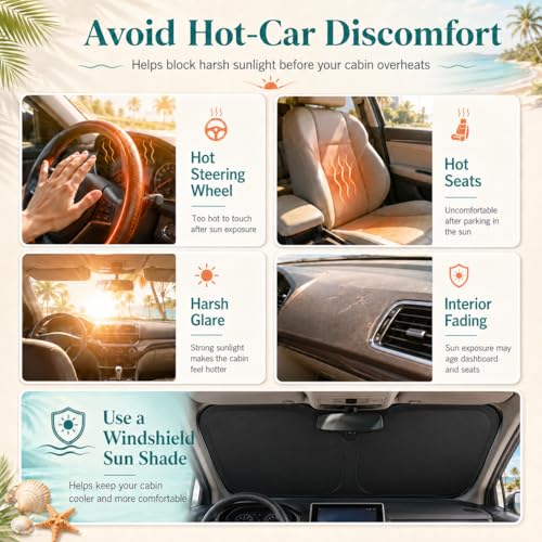 Nwgl Lexus GS GX LS Windshield Sun Shade, Custom Fit Foldable Front Window Sunshade Protector, Blocks UV Rays and Heat, Fits 1990–2025 Models by Nwgl - Used condition - Image 5
