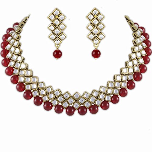 Karatcart Kundan and Beads Choker for Women