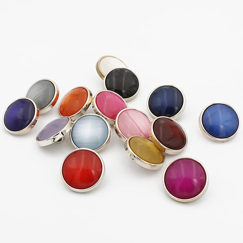 Lot De 20 Boutons Colorés En Résine Pour Pull, Cardigan, Couture - Orange