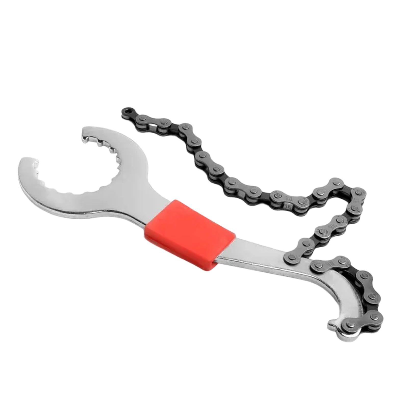 Woedpez Road Bike Chain Spanners Tool Light Weight Bicycles Cassettes Flywheel Removal Tool with Chain Whip Maintenance Tools Flywheel Tail Hook Wrench