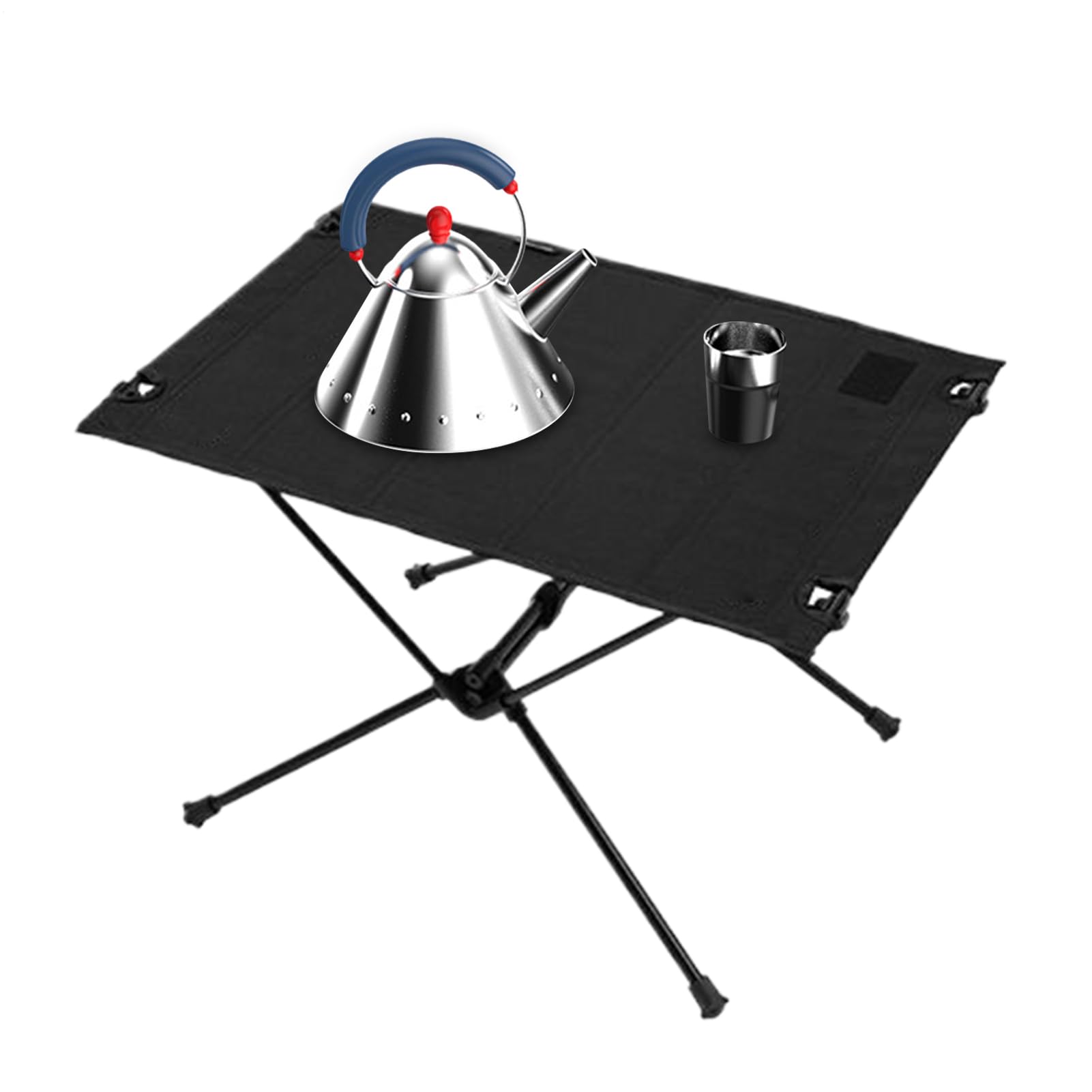 Table de camping pliable compacte pour randonnée et matériel de pêche mobile