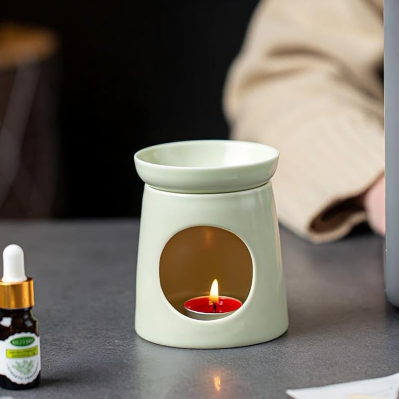 Difusor Cerámico para Aromaterapia Verde con Mango y Pico miniatura 3