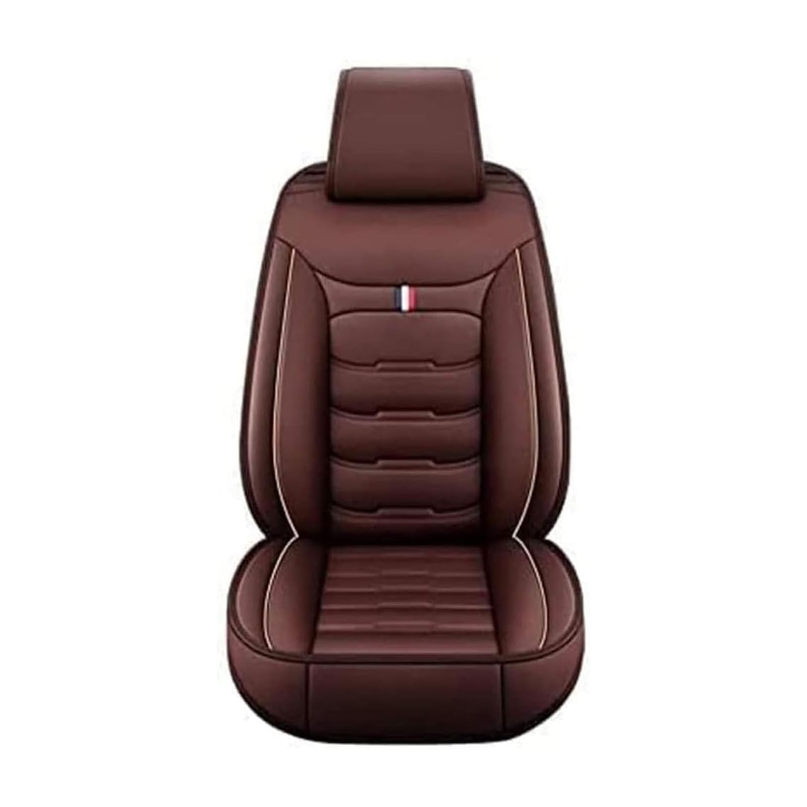 Pokrowce na siedzenia samochodowe do VW Golf 6 GTI Golf 7 Golf 7 GTI Golf TDI Golf Sportsvan 2, skórzana przednia tylna osłona poduszki ochraniacze akcesoria wewnętrzne, F/Coffee
