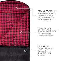TETON Sports Celsius XXL, 0 Degree Sleeping Bag with Stuff Sack, Right Zipper, and SuperLoft Elite Material for Camping and Base Camp, Black — image 4