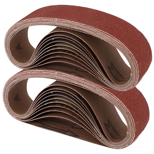 Mornajina 20 Pcs 1.2" x 13" Replacement Sharpening Sanding Belt