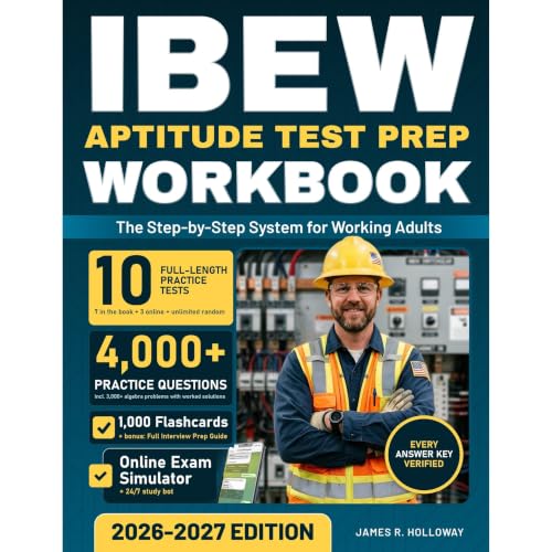 IBEW Aptitude Test Prep Workbook 2026-2027 Audiolibro Por James R. Holloway, colton Ashwick arte de portada