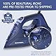 BEAUTURAL Dampfbügeleisen, 2600W Bügeleisen mit Keramik-Bügelsohle 350ML Tank 1,9M Kabellänge Selbstreinigung Abschaltautomatik Tropfstopp Blau (2600 Watt)