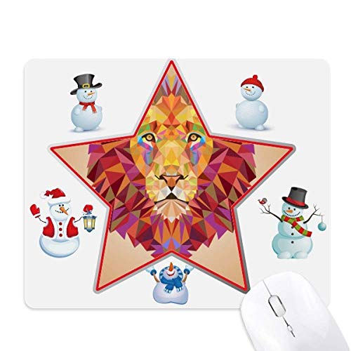 Tapis de souris lion aux finitions de couture soignées