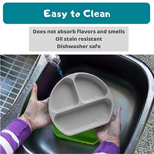 image for Silikong Suction Plate for Toddlers | BPA Free, 100% Food-Grade Silico