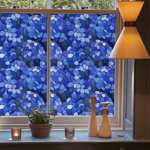 Vinilo Decorativo Ventana 15.7x118 pulgadas Azul miniatura 3