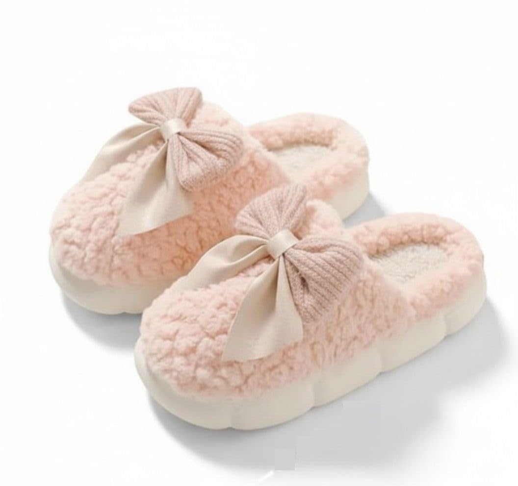 aadria sole Women's Woven Design Winter Indoor Slippers | Soft Foam Sole Non-Slip Home Slides with Cotton Strap | Flip-Flops for Women House Slippers-picture-24