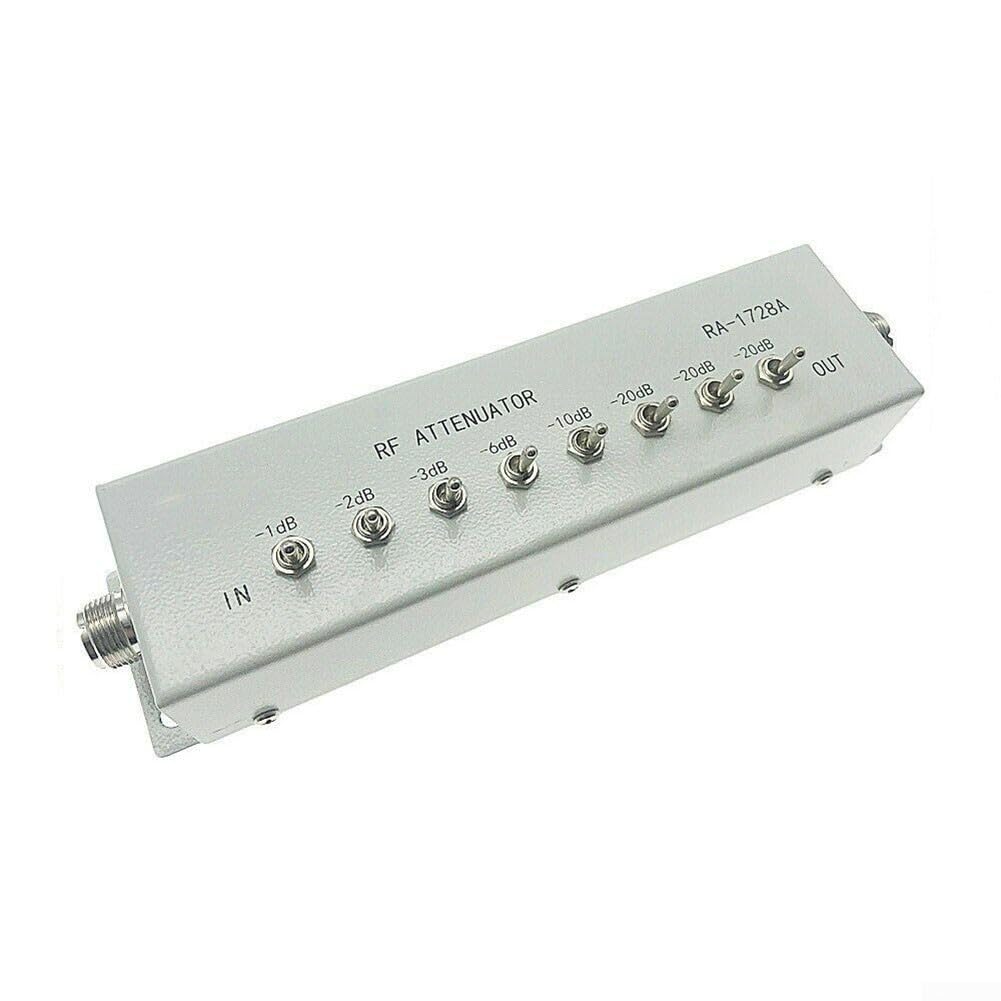 SPORTARC 1 x Attenuatore (0-82DB) RA 1728A Attenuatore ad alta frequenza, 82DB 250MHZ, 0 82DB passo variabile, design robusto e pratico