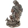8.88 Inch Jesus Holding A Baby Lamb Cold Cast Bronze Figurine