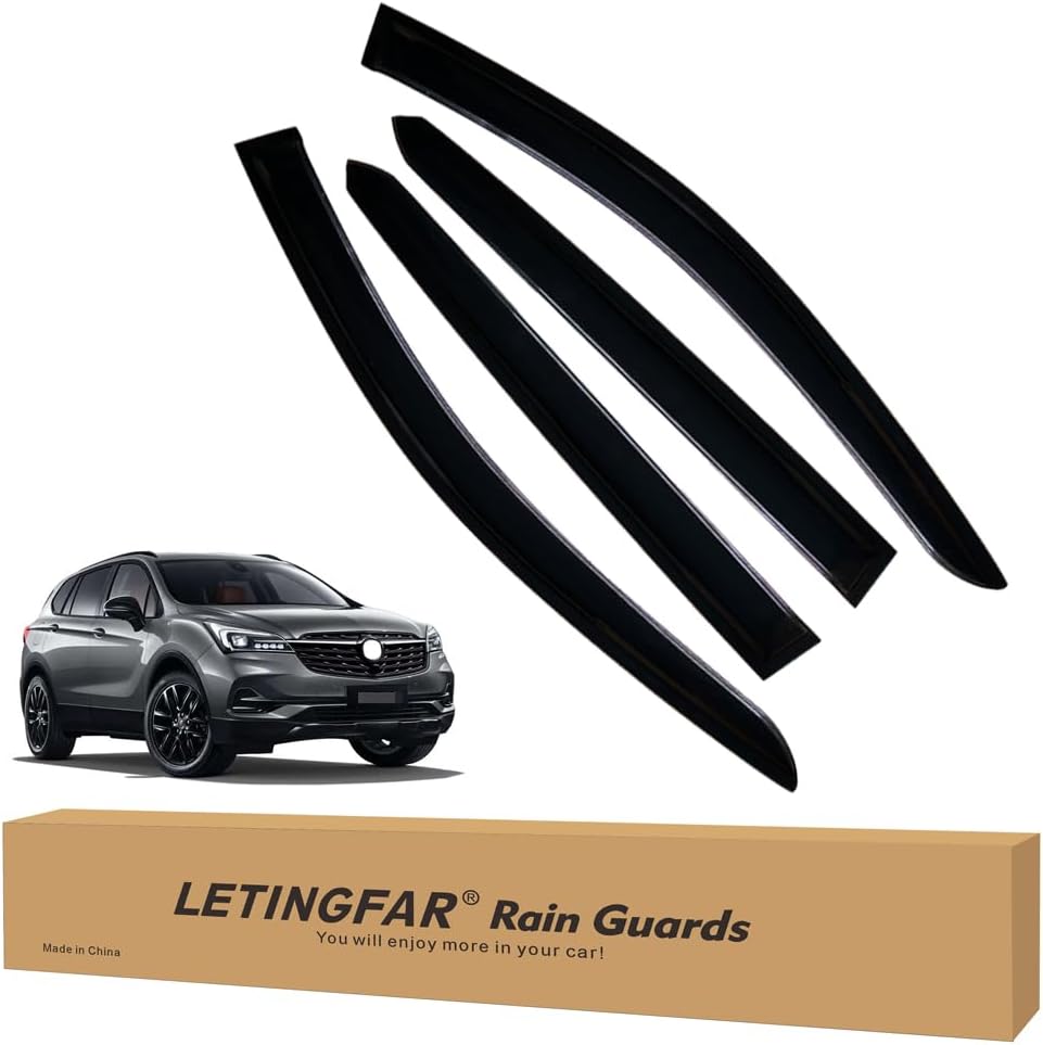 Window Visors Rain Guards for Buick Envision 2021 2022 2023 Accessories, Wind Deflectors Vent Shades for Buick Envision