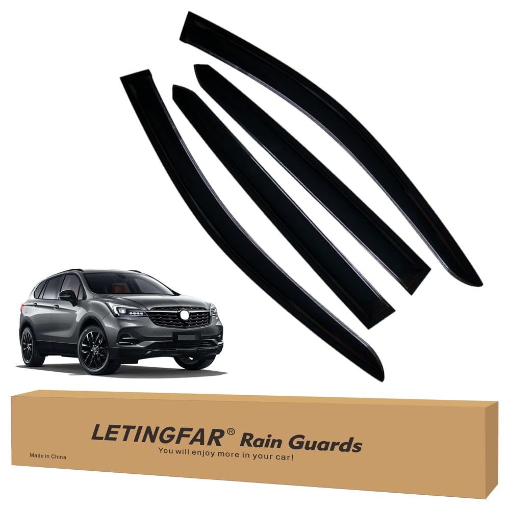 Window Visors Rain Guards for Buick Envision 2021 2022 2023 Accessories, Wind Deflectors Vent Shades for Buick Envision