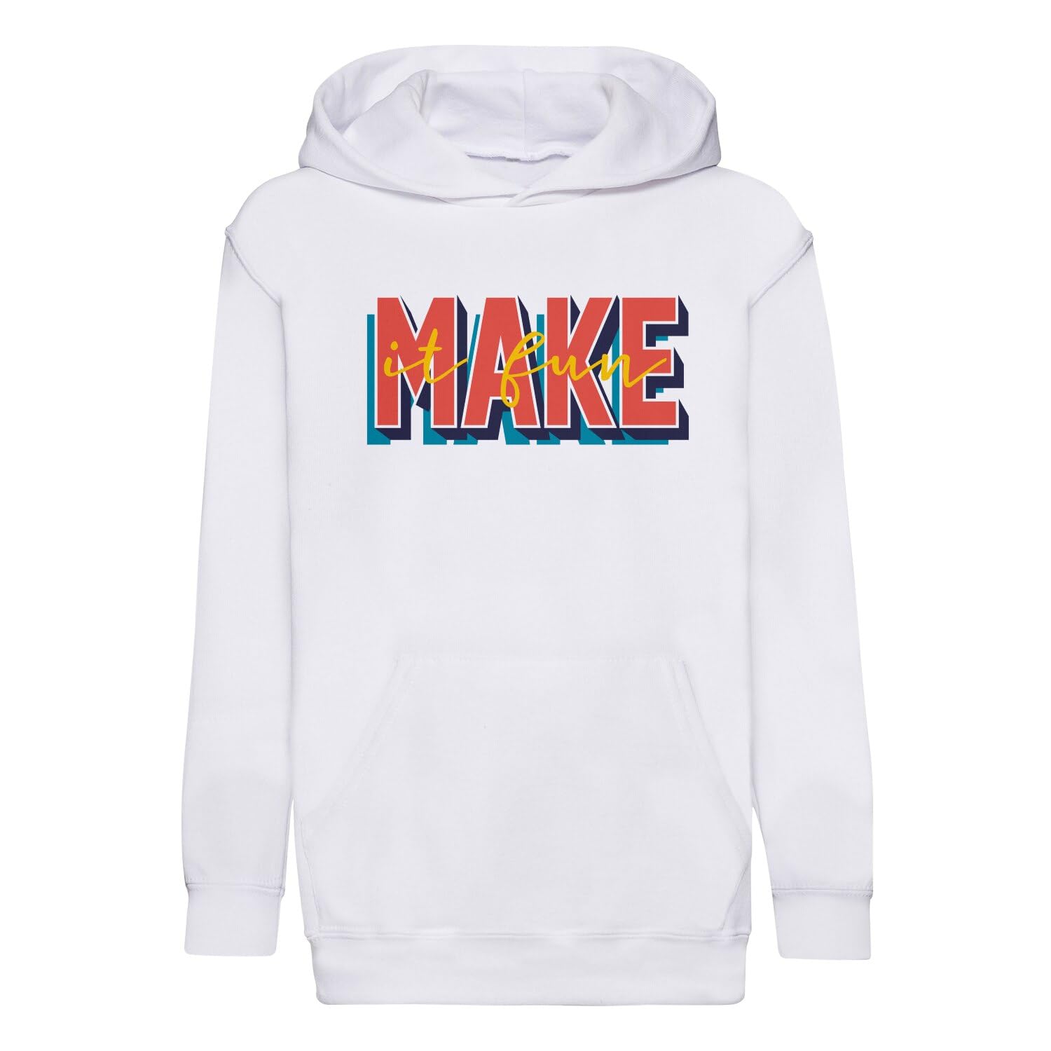 Sweat enfant premium à capuche avec typographie message positif résistant - 4