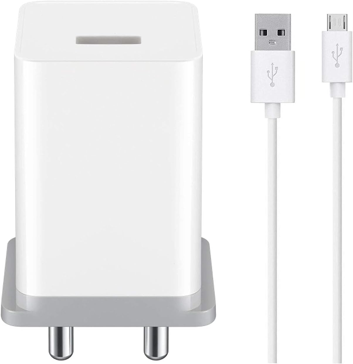 Fast Charger for Realme 5/5i/5s/C1/C11/C12/C15 Original Mobile/Wall/Android SmartphoneHi Speed Fast Charging Travel Charger with 1M Micro USB Charging Data Cable (2.4 Amp)