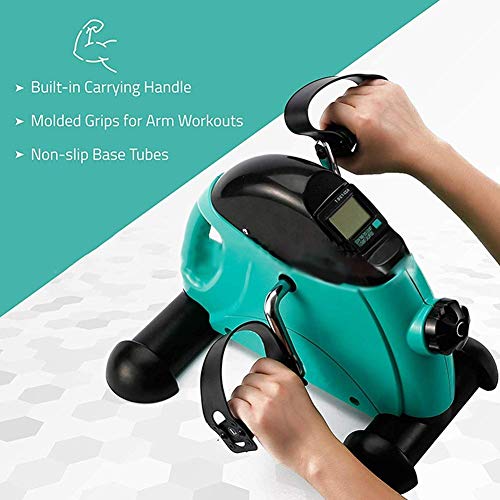 Bicicleta mini pedal ejercitador portátil para brazos y piernas miniatura 5