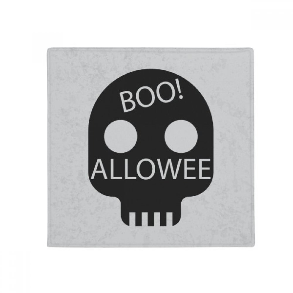 Crâne Simple de Halloween Tapis de Sol Anti-Slip 50X50Cm Cuisine Salle de Bain