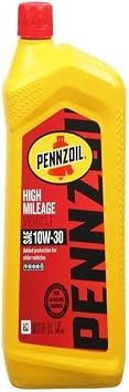 Pennzoil 160554 مركبة عالية الأميال 10W30 زيت المحرك - 1 زجاجة كوارت