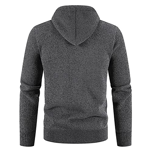 Cardigan para hombre con capucha y bolsillo miniatura 4