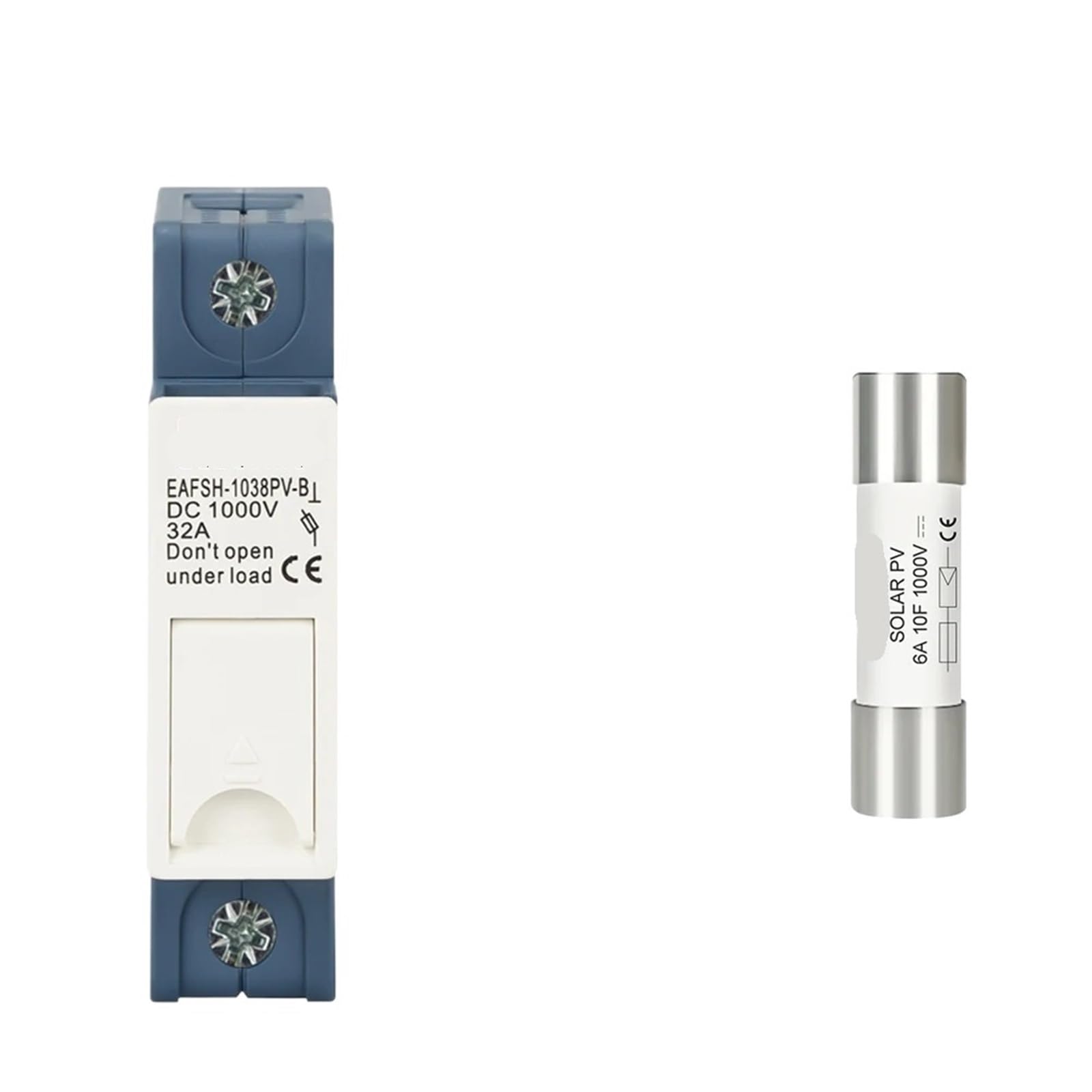 Porte-fusible photovoltaïque gPV 1000V EAFSH-1038PV-L-B-3P haute sécurité