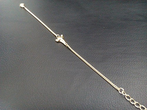 NOUMANDA Gold Tone Shark Tooth Charm Bracelet4