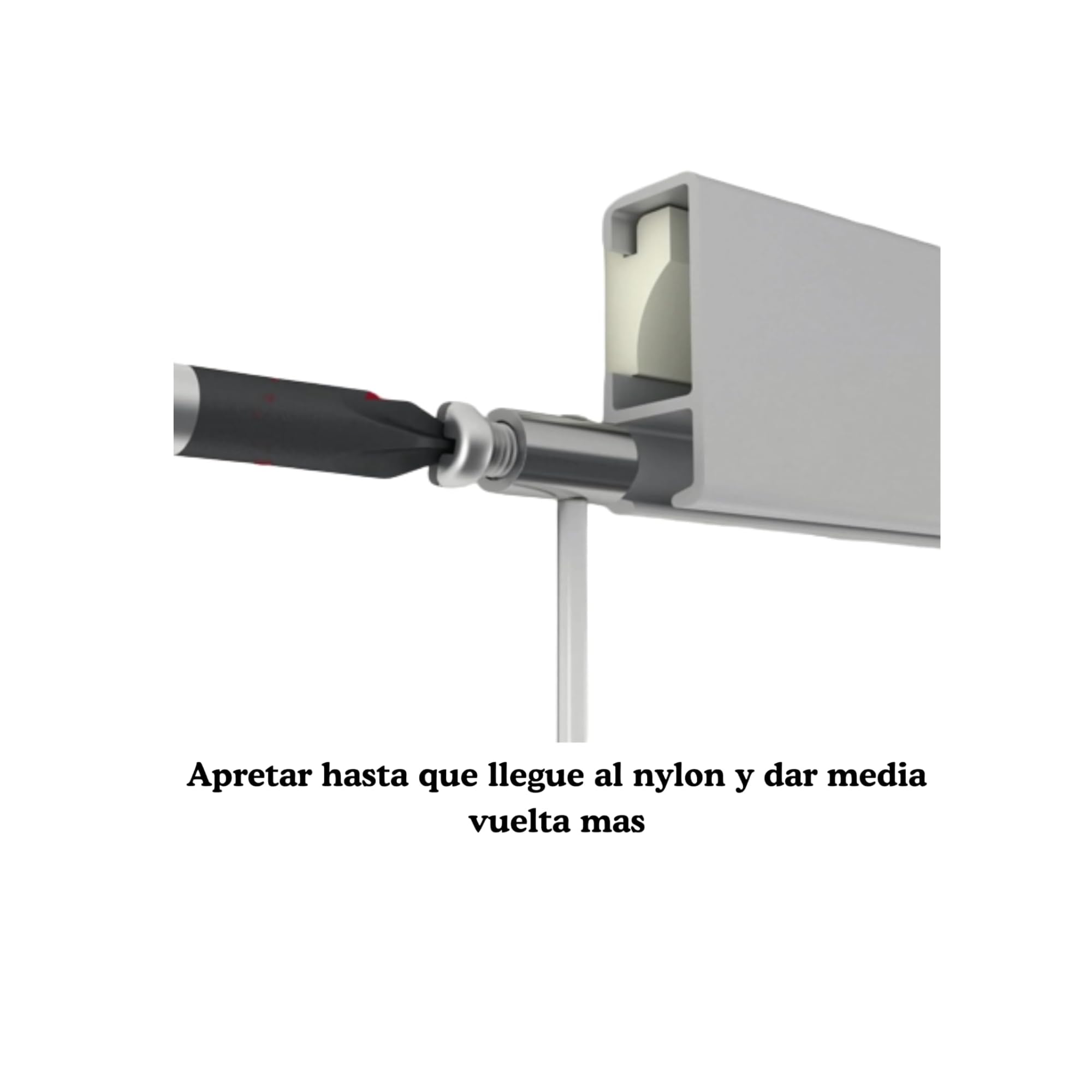 Colgadores Cuelga Cuadros RM Nylon - Soporta 15 kg | Regulable en altura sin herramientas | Cuelga varios cuadros por hilo | Ideal uso doméstico | Incluye Carril Guía y gancho (10 unidad)