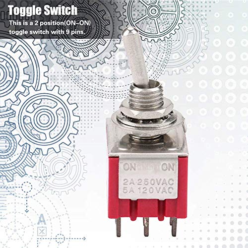 5Pcs Interruttore a Levetta AC 2A / 250V AC 5A /