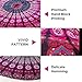 raajsee Indian Cotton Purple Tapestry Mandala Wall Hangings, Hippie Tapestries,Boho Throw Bohemian Bedding, Beach Blanket, Yoga Meditation Rugs Queen Bedspread Queen (82x92 Inches / 210x232 Cms)