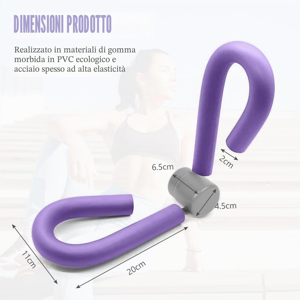 Flintronic Attrezzo Interno Coscia, Attrezzo Ginnico per Cosce e Braccia, Hip Trainer, Allenatore per Cosce, Attrezzi Esercizi Pavimento Pelvico Muscoli per Palestra in Casa Yoga Pilates