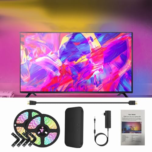 Rétroéclairage LED avec boîtier de synchronisation HDMI pour TV musique jeux