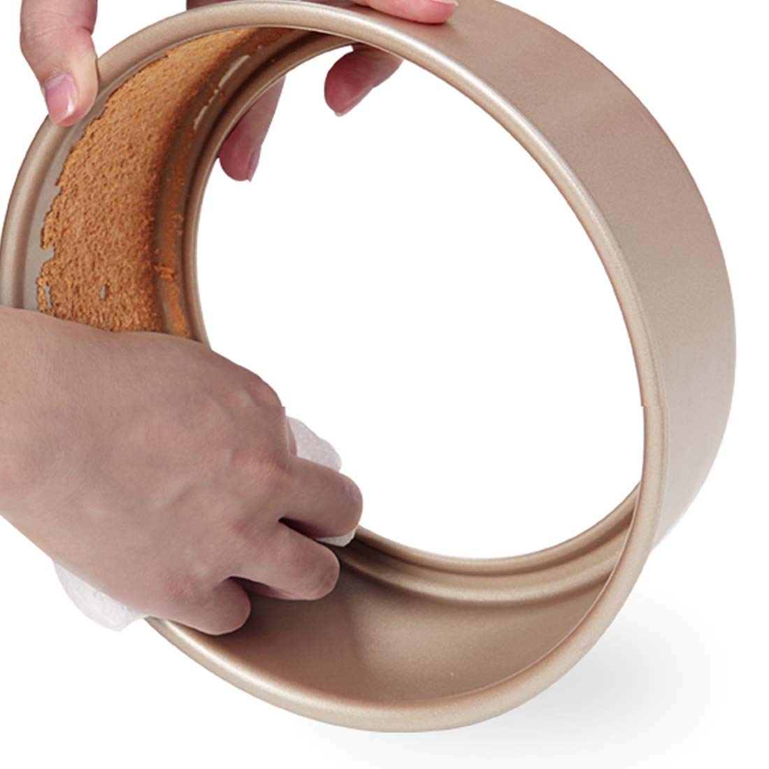 CANDeal 20 cm nieprzywierająca okrągła forma do ciasta, nieprzywierająca okrągła patelnia do serników, szybkie uwalnianie formy do pieczenia chleba pizzy