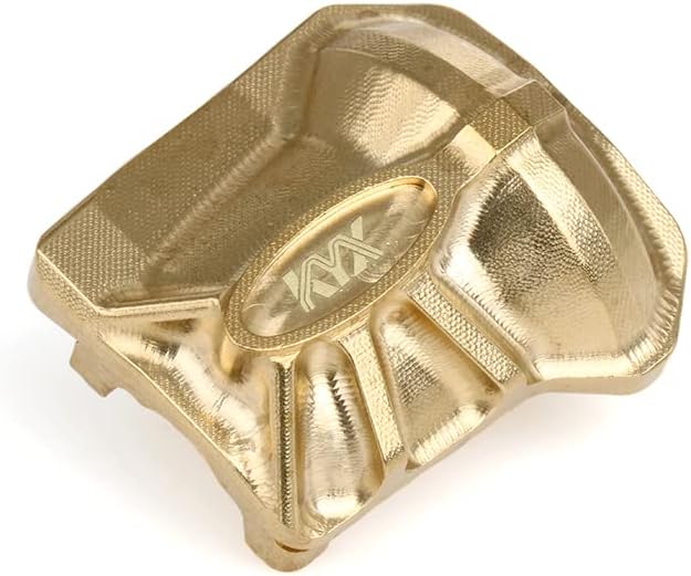 KYX Racing CNC Machined Brass Front Axle Rear Axle Differential Cover Diff Cover Upgrades Parts Accessoriesfor 1/10 RC Crawler Car TRX4 2021 Bronco